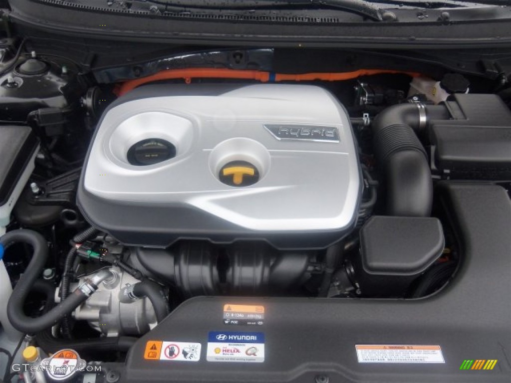 2016 Sonata Hybrid SE - Eclipse Black / Gray photo #6
