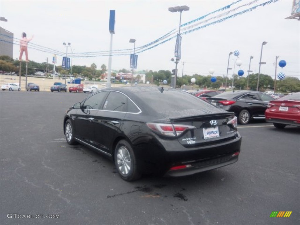 2016 Sonata Hybrid SE - Eclipse Black / Gray photo #8