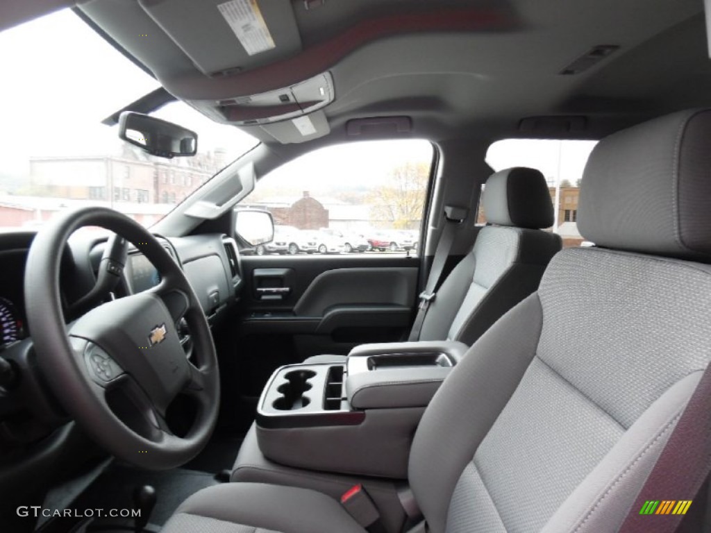 Dark Ash/Jet Black Interior 2016 Chevrolet Silverado 1500 WT Double Cab 4x4 Photo #108333522