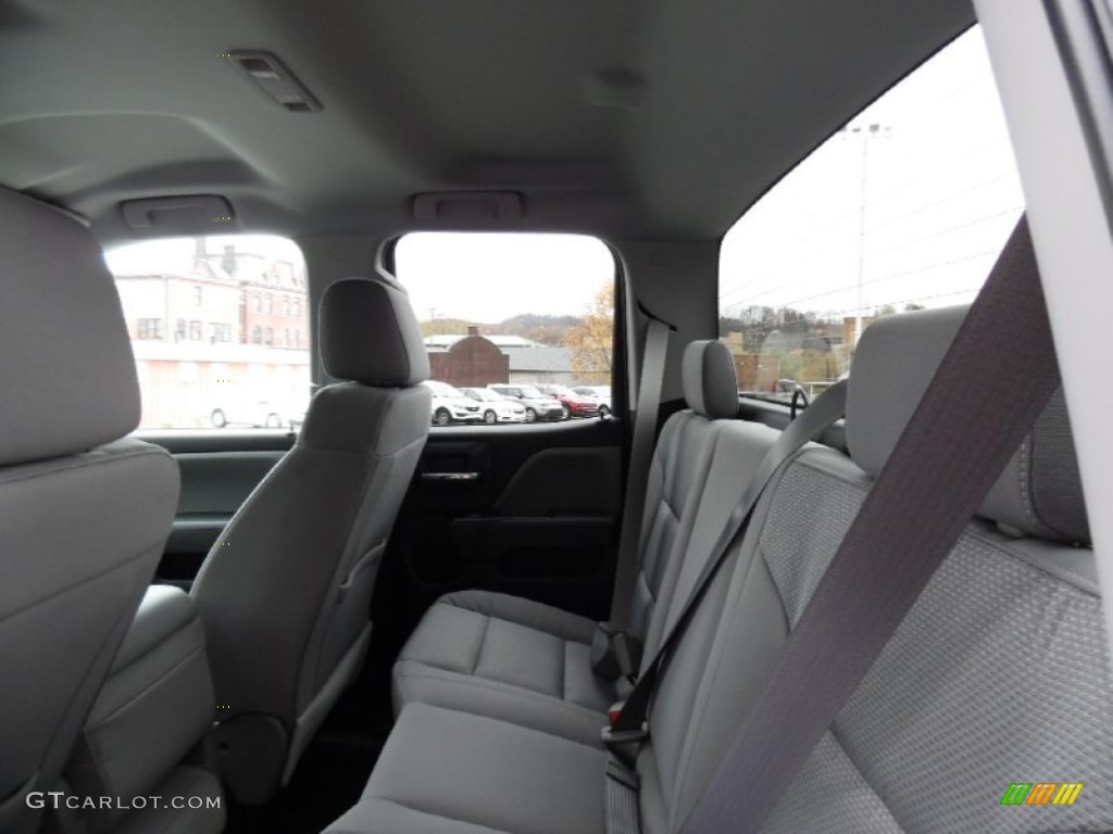 2016 Chevrolet Silverado 1500 WT Double Cab 4x4 Rear Seat Photo #108333546