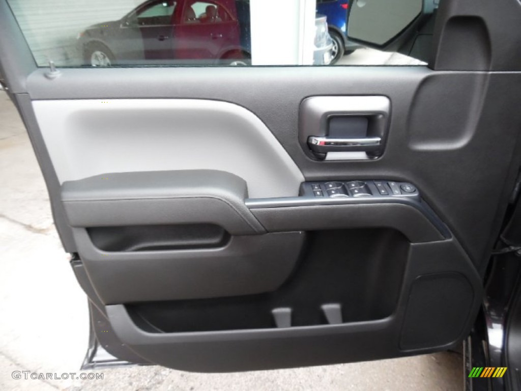 2016 Chevrolet Silverado 1500 WT Double Cab 4x4 Dark Ash/Jet Black Door Panel Photo #108333594