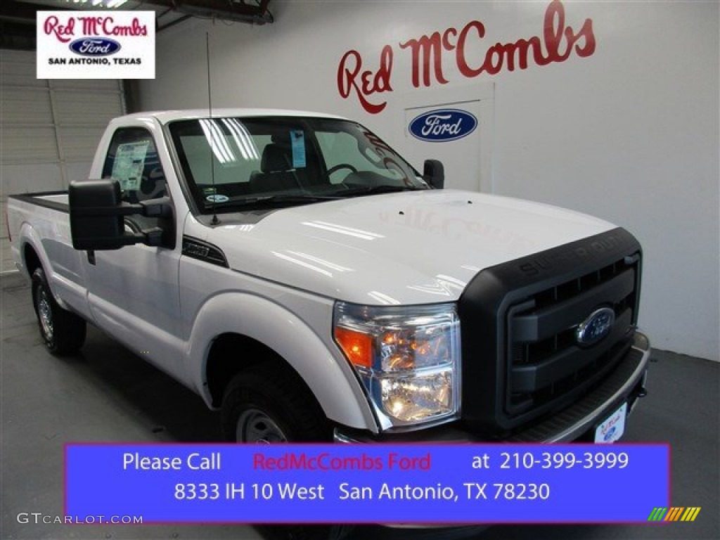 2016 F250 Super Duty XL Regular Cab - Oxford White / Steel photo #1