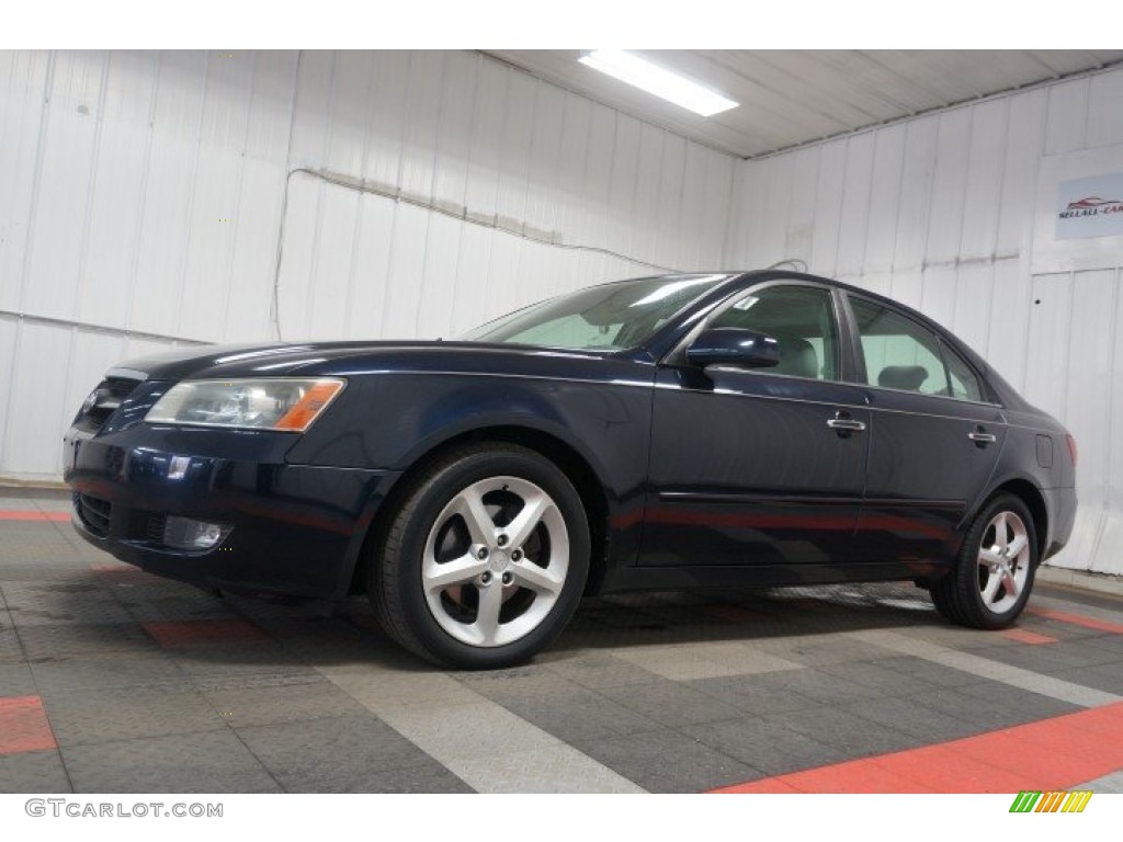 2007 Sonata SE V6 - Deepwater Blue / Gray photo #2
