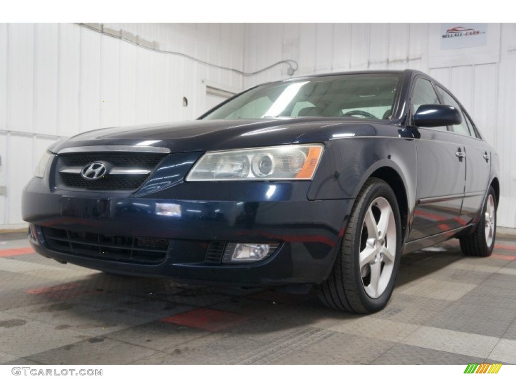 2007 Sonata SE V6 - Deepwater Blue / Gray photo #3