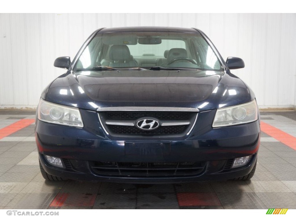 2007 Sonata SE V6 - Deepwater Blue / Gray photo #4