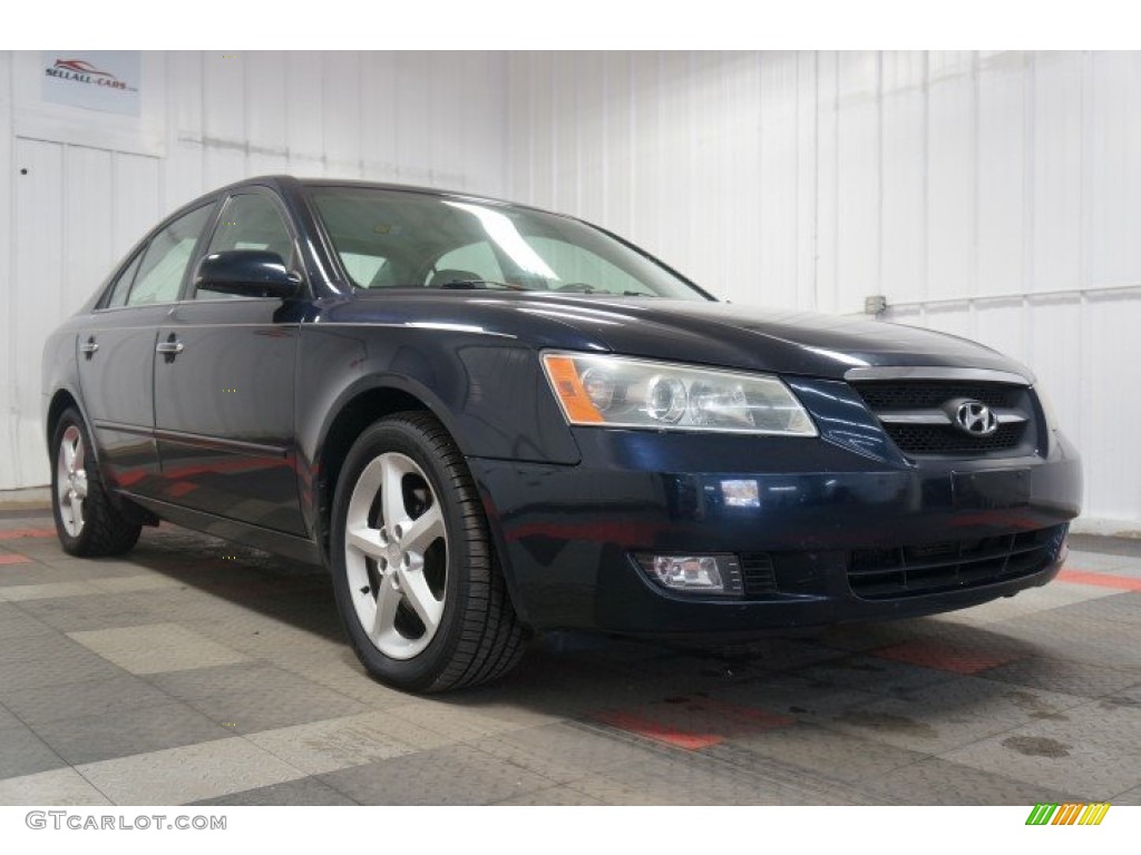 2007 Sonata SE V6 - Deepwater Blue / Gray photo #5