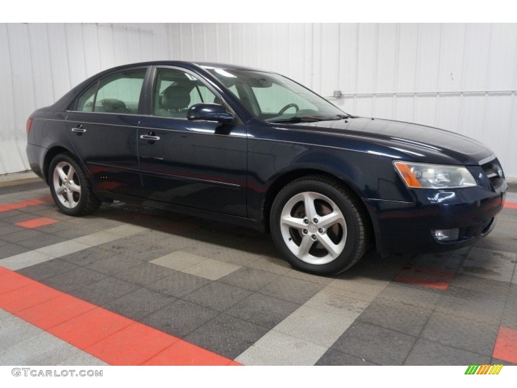 2007 Sonata SE V6 - Deepwater Blue / Gray photo #6