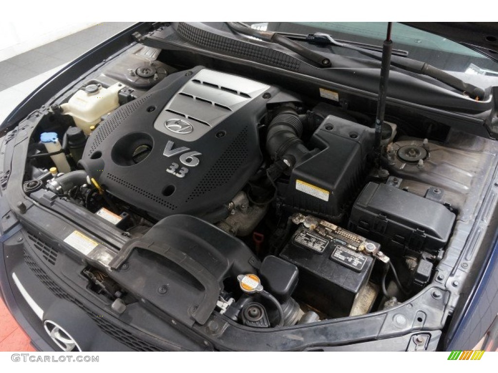 2007 Sonata SE V6 - Deepwater Blue / Gray photo #40