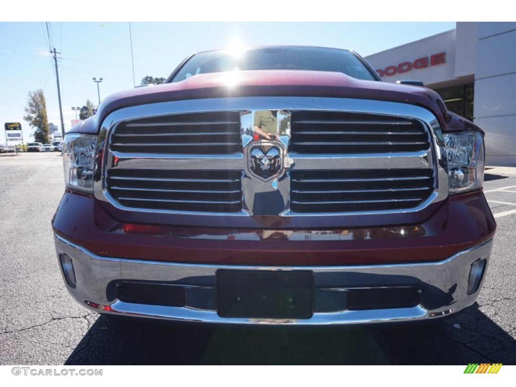 2014 1500 Big Horn Quad Cab - Deep Cherry Red Crystal Pearl / Black/Diesel Gray photo #2