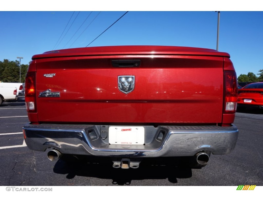 2014 1500 Big Horn Quad Cab - Deep Cherry Red Crystal Pearl / Black/Diesel Gray photo #6
