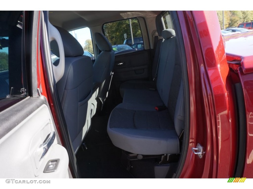 2014 1500 Big Horn Quad Cab - Deep Cherry Red Crystal Pearl / Black/Diesel Gray photo #15