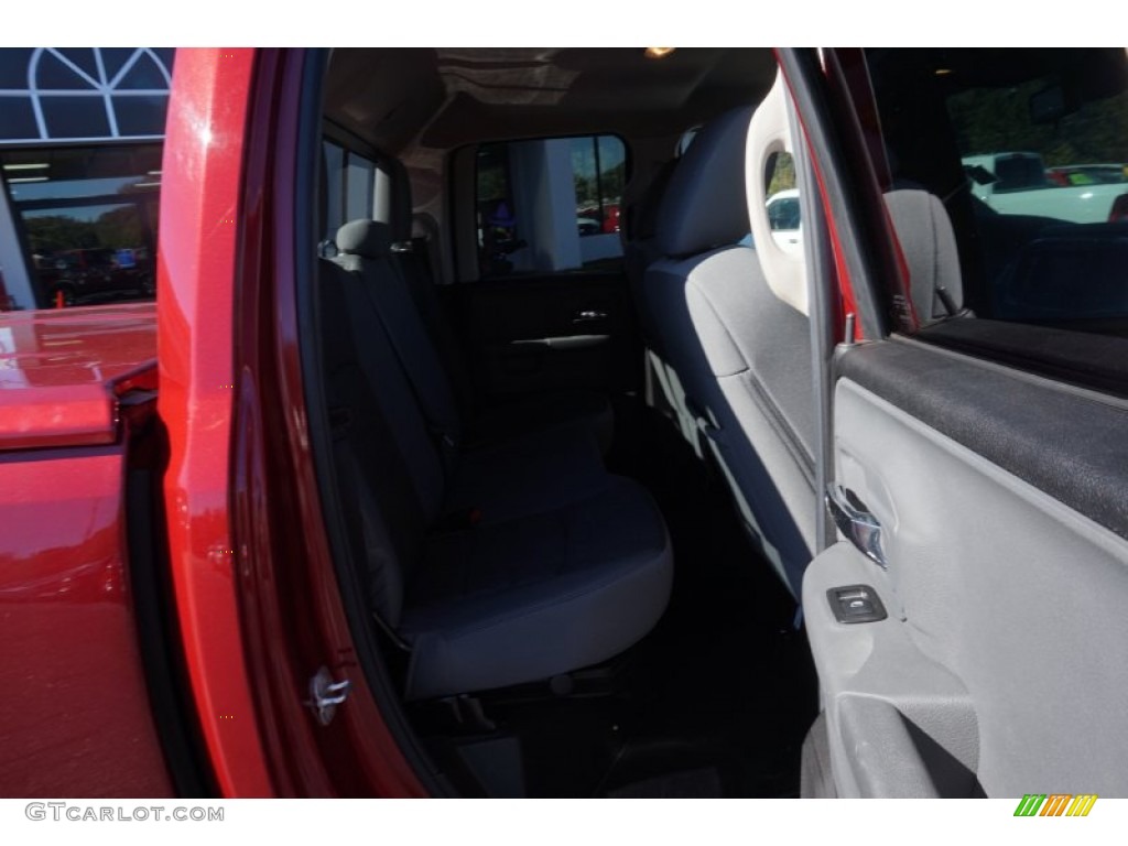 2014 1500 Big Horn Quad Cab - Deep Cherry Red Crystal Pearl / Black/Diesel Gray photo #17