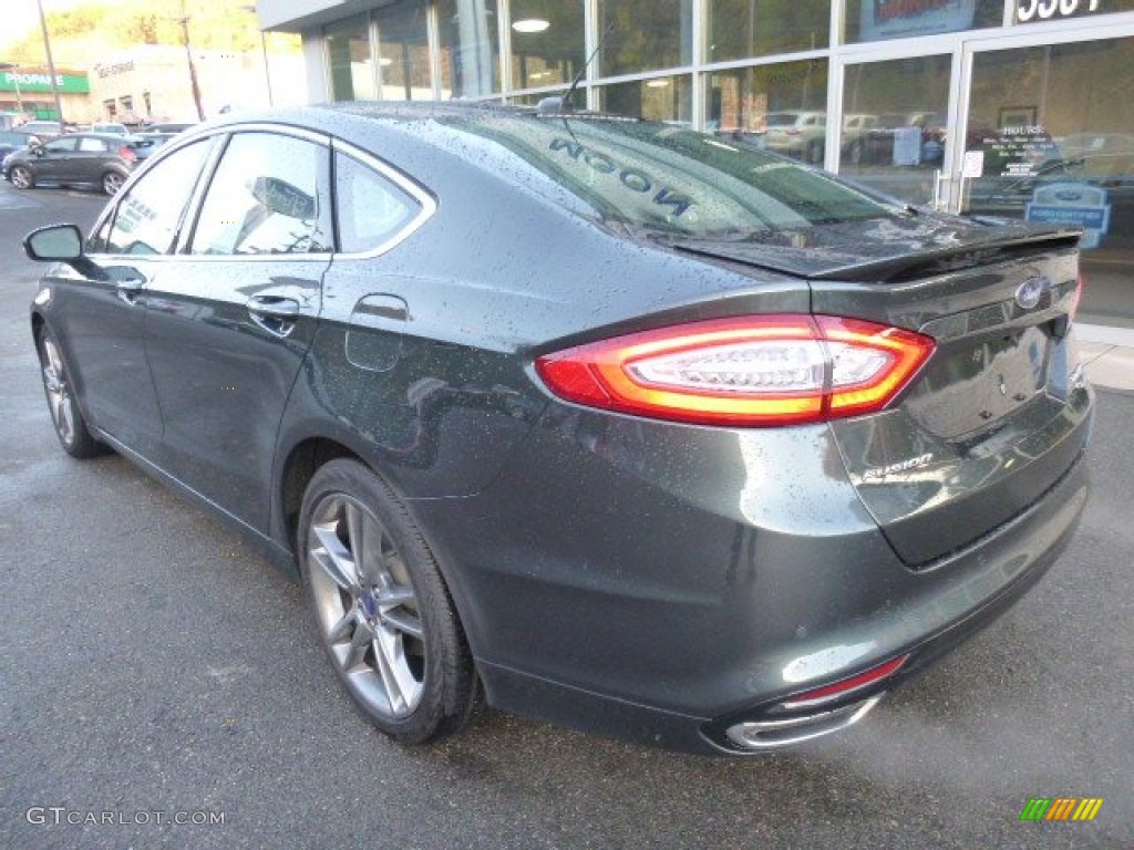 2015 Fusion Titanium AWD - Magnetic Metallic / Charcoal Black photo #7