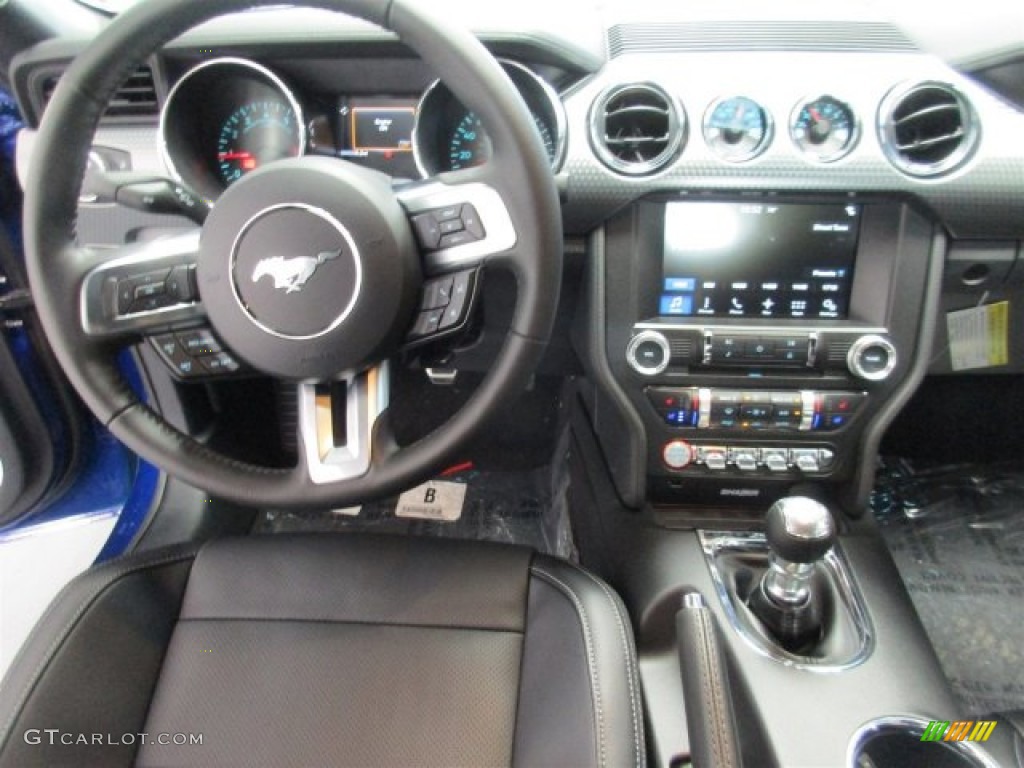 2016 Mustang GT Premium Coupe - Deep Impact Blue Metallic / Ebony photo #5