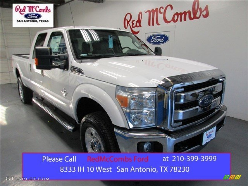 2016 F350 Super Duty XLT Crew Cab 4x4 - Oxford White / Steel photo #1