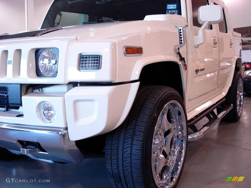 2005 H2 SUT Alpha Duramax Diesel Conversion - White / Ebony Black photo #4