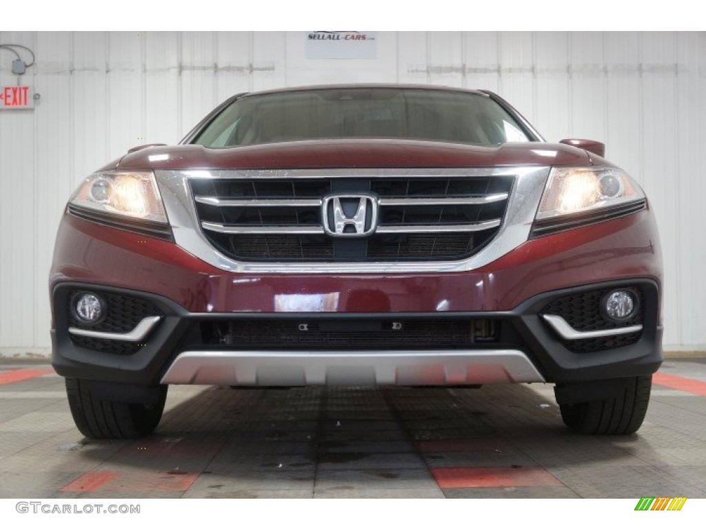 2013 Crosstour EX-L V-6 4WD - Basque Red Pearl II / Ivory photo #4