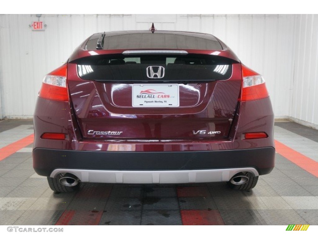 2013 Crosstour EX-L V-6 4WD - Basque Red Pearl II / Ivory photo #9