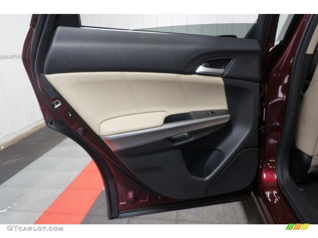 2013 Crosstour EX-L V-6 4WD - Basque Red Pearl II / Ivory photo #15