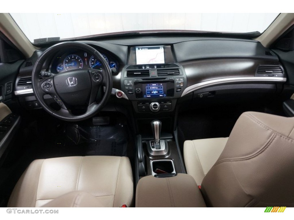2013 Crosstour EX-L V-6 4WD - Basque Red Pearl II / Ivory photo #22
