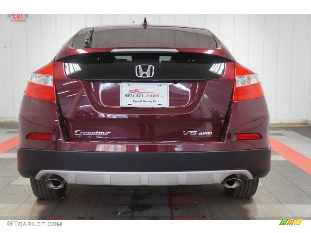 2013 Crosstour EX-L V-6 4WD - Basque Red Pearl II / Ivory photo #65