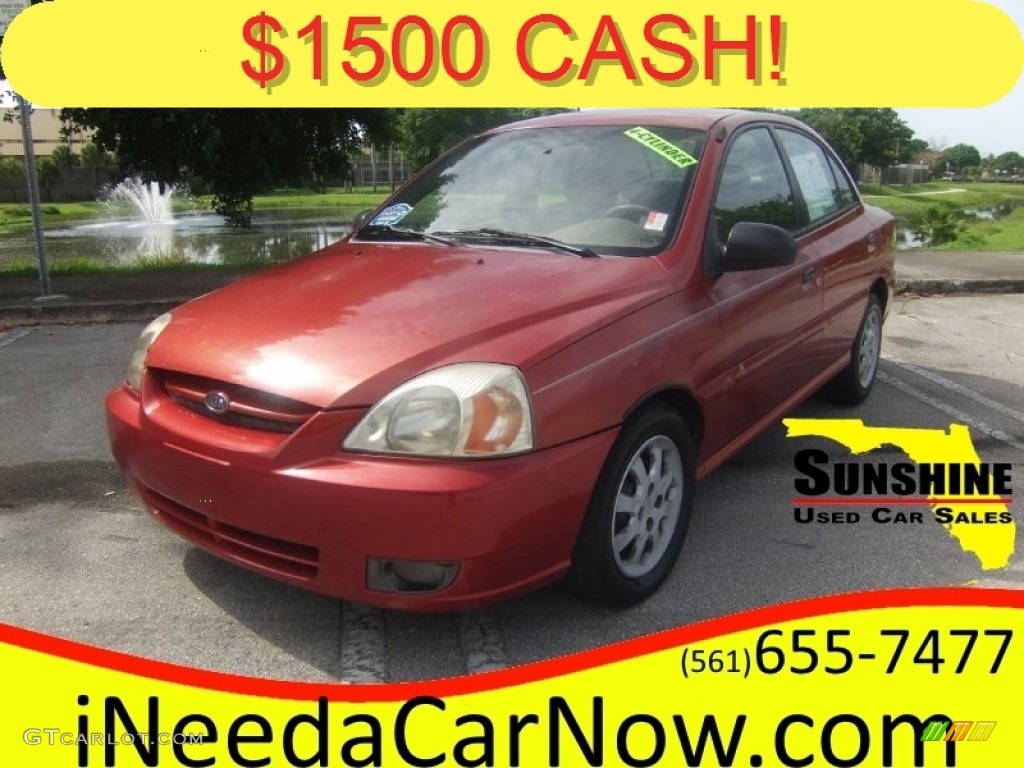 2003 Rio Sedan - Cinnamon / Gray photo #1