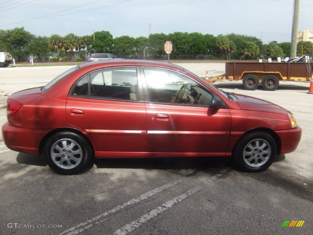 2003 Rio Sedan - Cinnamon / Gray photo #5