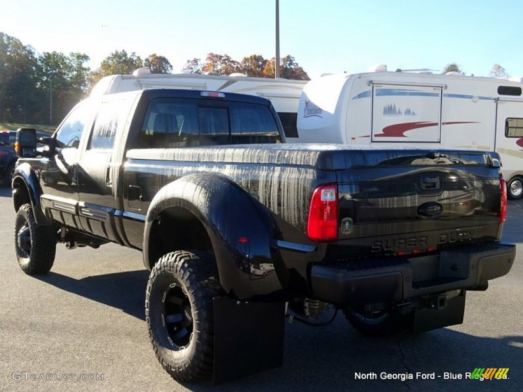 2016 F350 Super Duty Lariat Crew Cab 4x4 DRW Black Ops by Tuscany - Shadow Black / Black photo #3