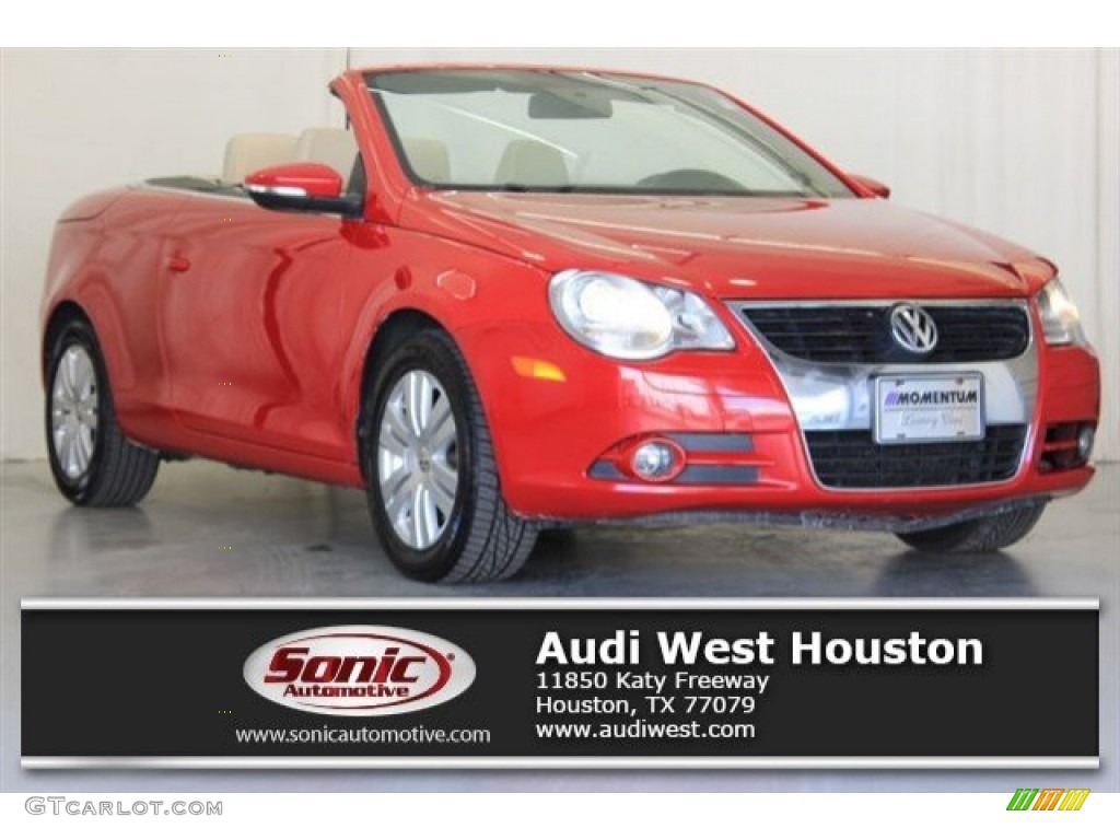 2010 Eos Komfort - Salsa Red / Cornsilk Beige photo #1
