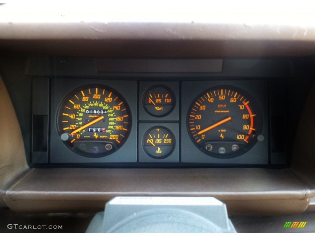 1990 Ferrari Testarossa Standard Testarossa Model Gauges Photo #108347430