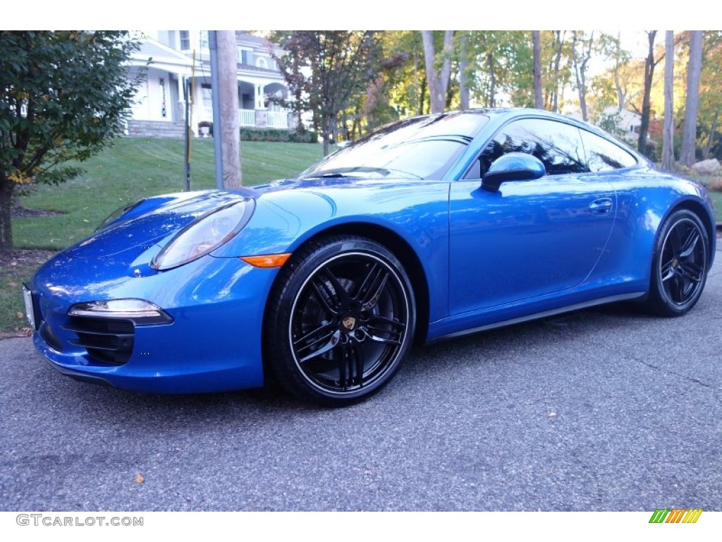 Sapphire Blue Metallic 2015 Porsche 911 Carrera 4 Coupe Exterior Photo #108348522