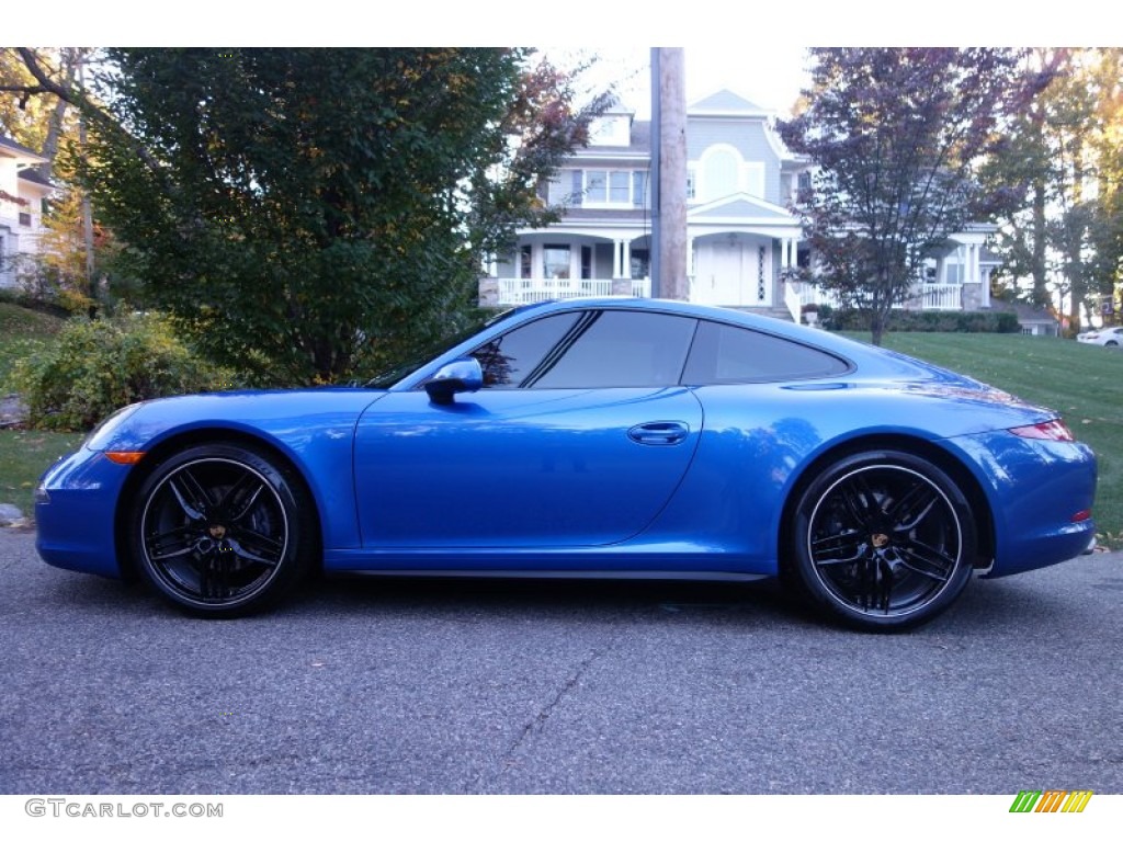 Sapphire Blue Metallic 2015 Porsche 911 Carrera 4 Coupe Exterior Photo #108348558