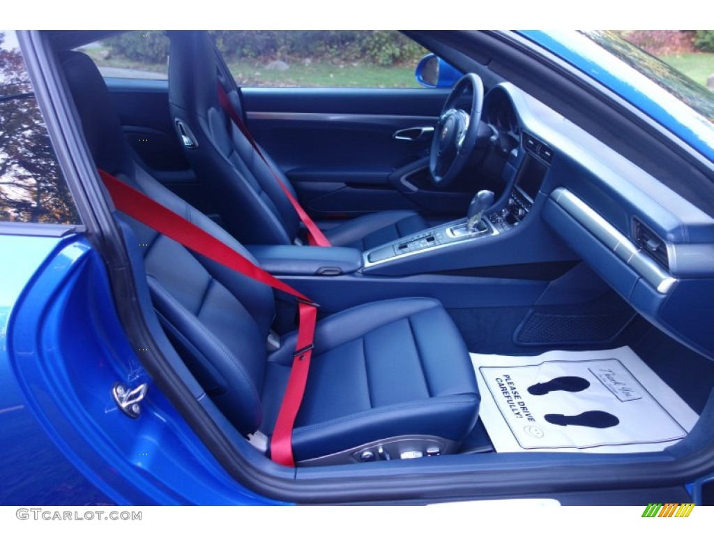 Yachting Blue Interior 2015 Porsche 911 Carrera 4 Coupe Photo #108348726