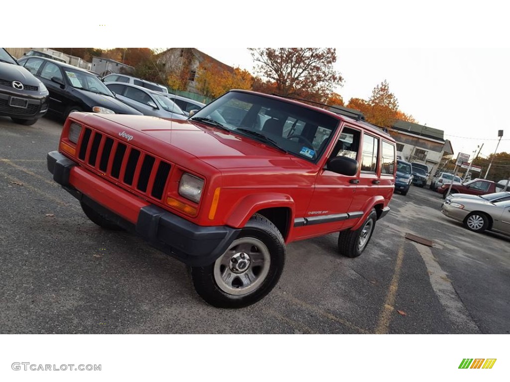 Flame Red Jeep Cherokee