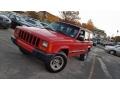 2000 Flame Red Jeep Cherokee Sport 4x4 #108315813