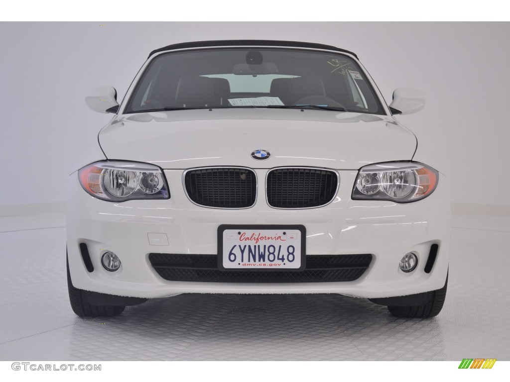 2013 1 Series 128i Convertible - Alpine White / Black photo #2