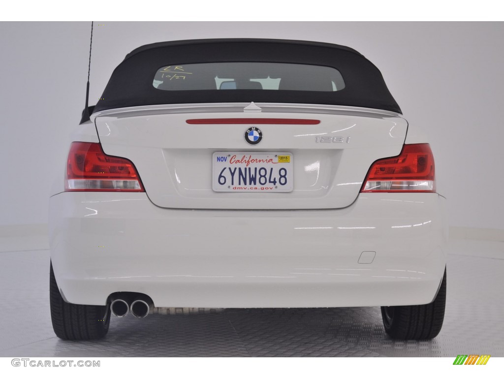 2013 1 Series 128i Convertible - Alpine White / Black photo #6