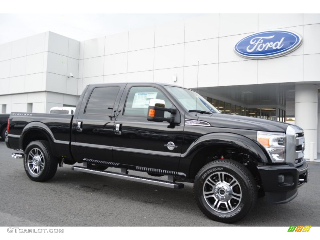 Shadow Black 2016 Ford F250 Super Duty Platinum Crew Cab 4x4 Exterior Photo #108350748