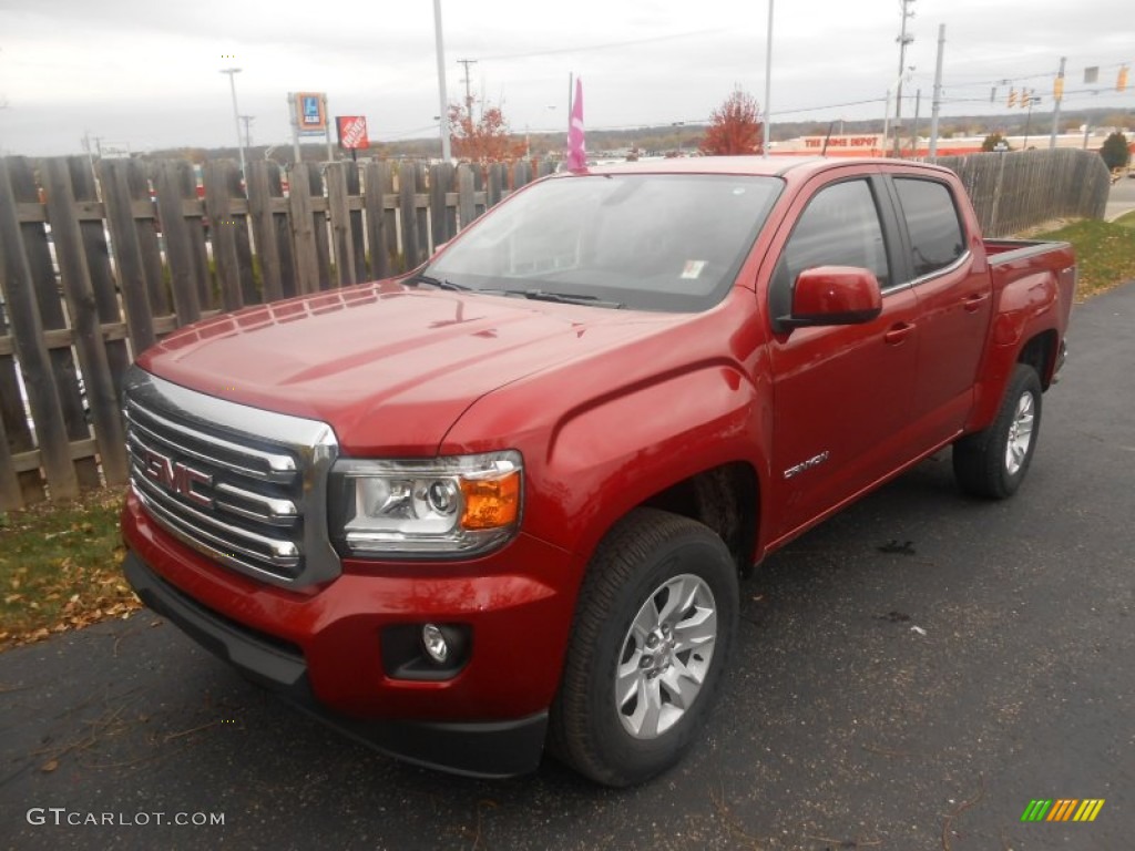 Copper Red Metallic 2016 GMC Canyon SLE Crew Cab 4x4 Exterior Photo #108355560