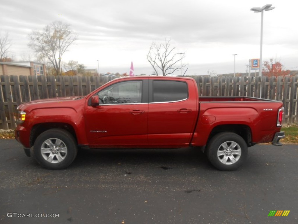 2016 Canyon SLE Crew Cab 4x4 - Copper Red Metallic / Jet Black photo #6