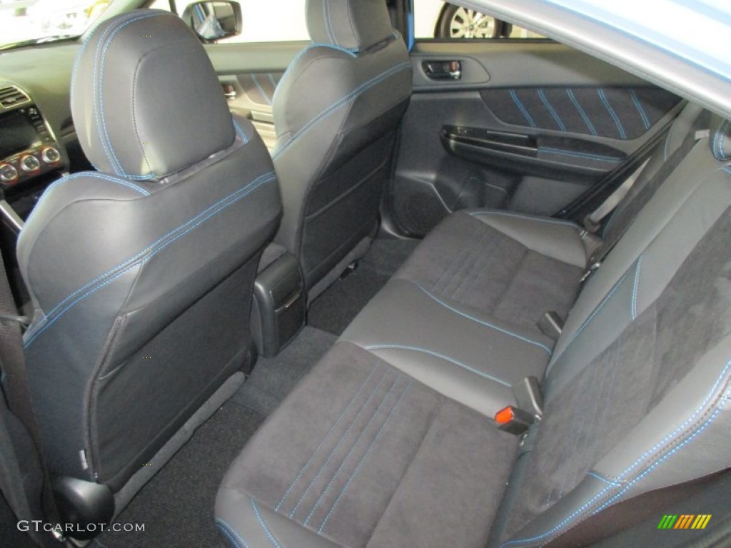 2016 Subaru WRX STI HyperBlue Limited Edition Rear Seat Photo #108357555