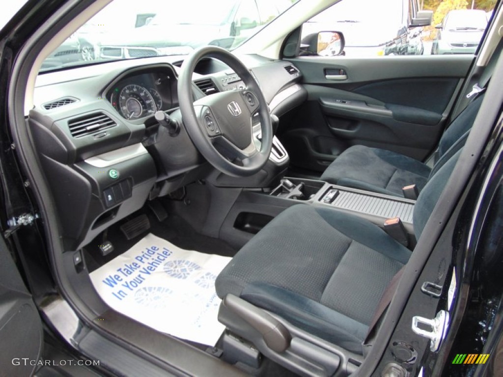Black Interior 2013 Honda CR-V EX AWD Photo #108357696
