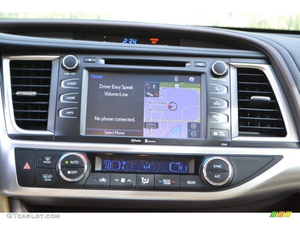 2015 Highlander XLE AWD - Shoreline Blue Pearl / Almond photo #6
