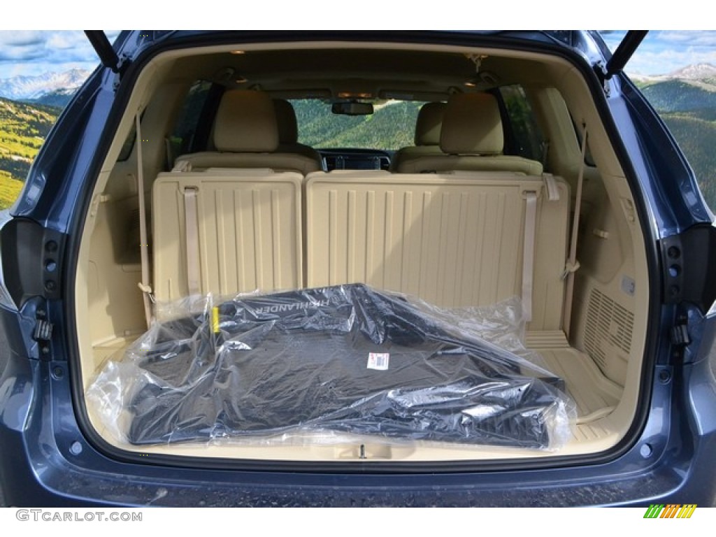 2015 Highlander XLE AWD - Shoreline Blue Pearl / Almond photo #9