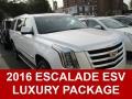 2016 Crystal White Tricoat Cadillac Escalade ESV Luxury 4WD  photo #1
