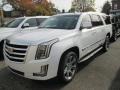 Crystal White Tricoat 2016 Cadillac Escalade ESV Luxury 4WD Exterior