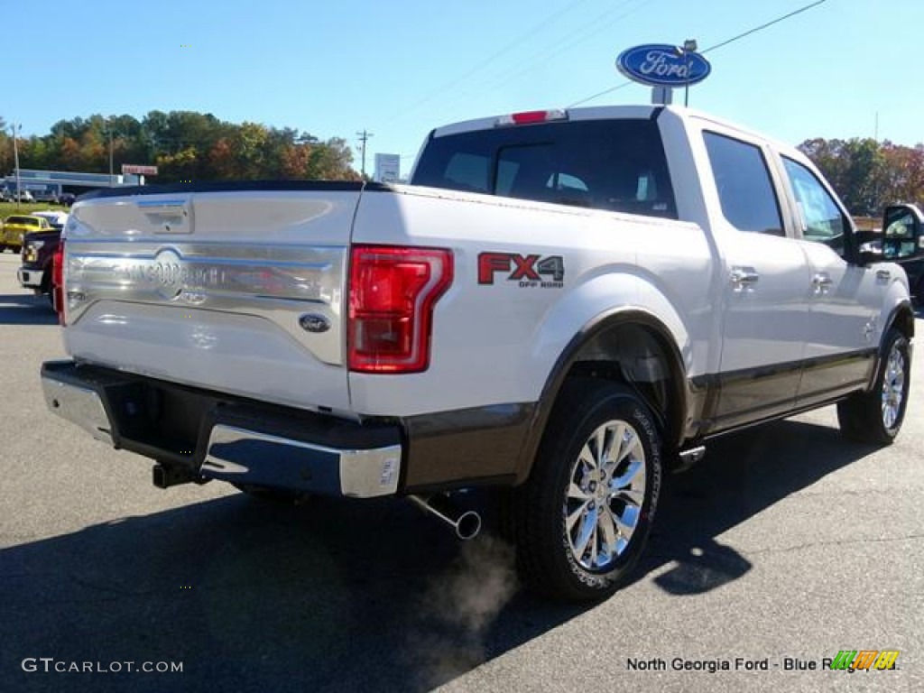 2015 F150 King Ranch SuperCrew 4x4 - White Platinum Tricoat / King Ranch Java/Mesa photo #5