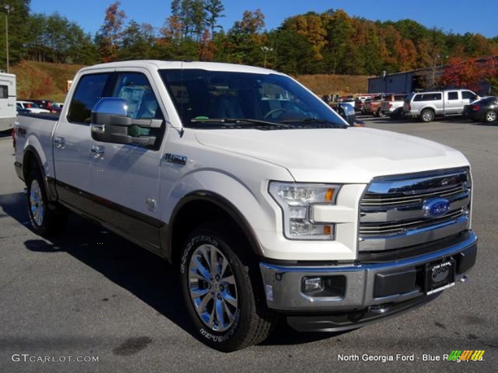 2015 F150 King Ranch SuperCrew 4x4 - White Platinum Tricoat / King Ranch Java/Mesa photo #7