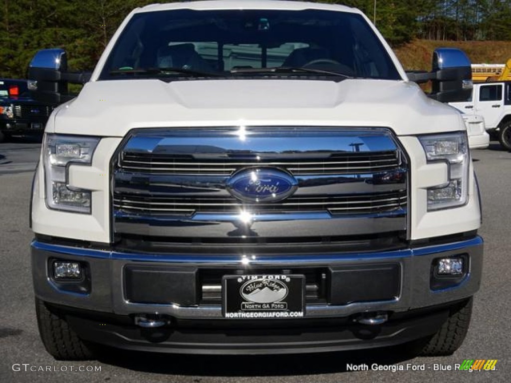 2015 F150 King Ranch SuperCrew 4x4 - White Platinum Tricoat / King Ranch Java/Mesa photo #8