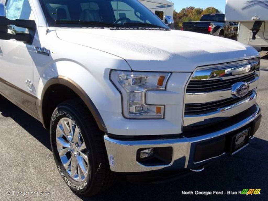 2015 F150 King Ranch SuperCrew 4x4 - White Platinum Tricoat / King Ranch Java/Mesa photo #36